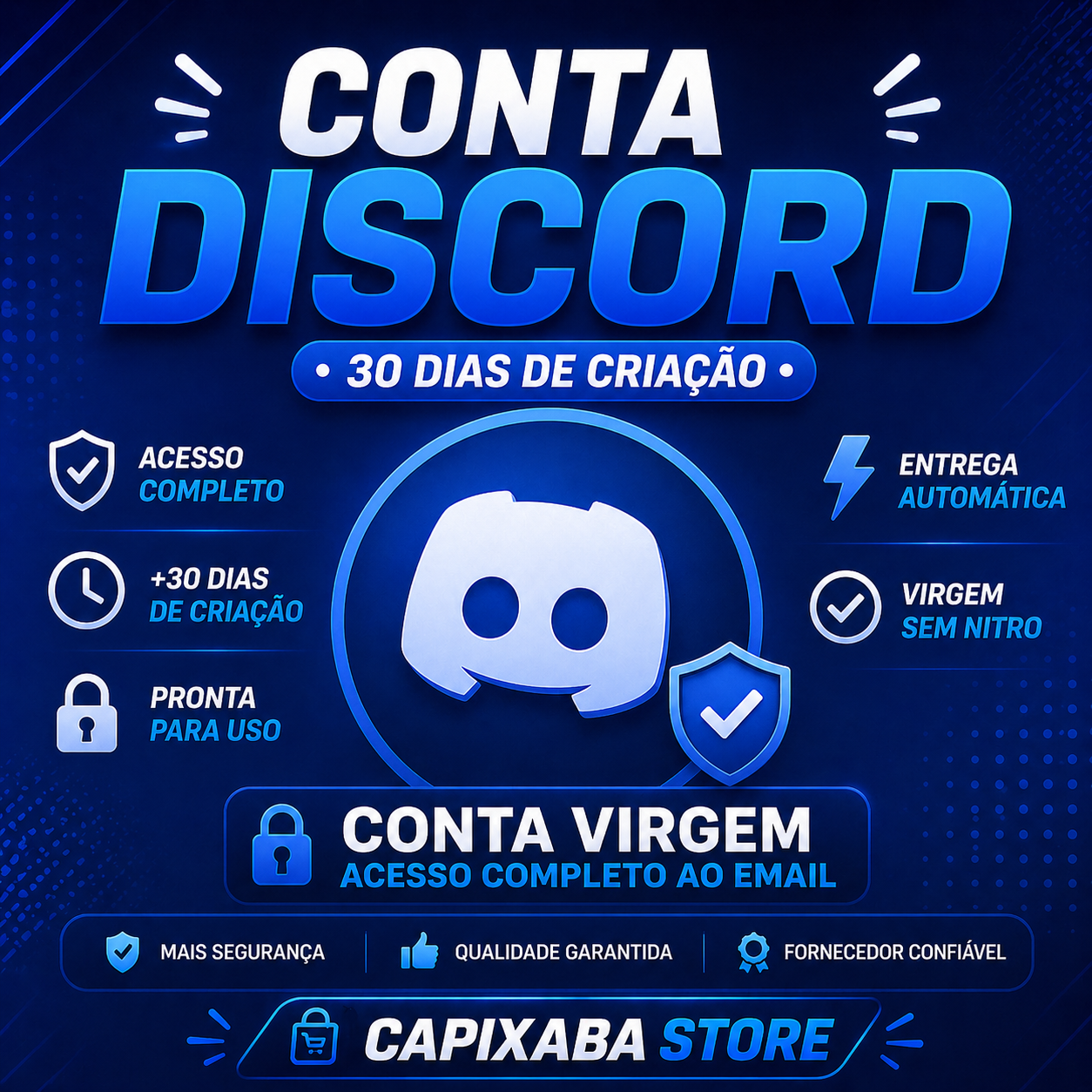 conta discord 30 dias acesso completo